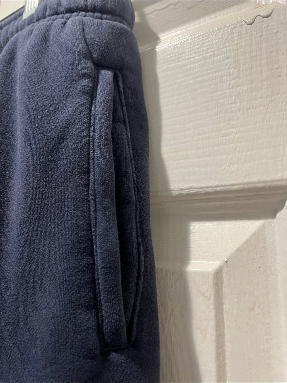 Quince Navy Drawstring Jogger Sweatpants - Picture 4 of 8